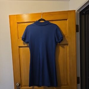 Knitique Navy 70's Mini Sweater Dress